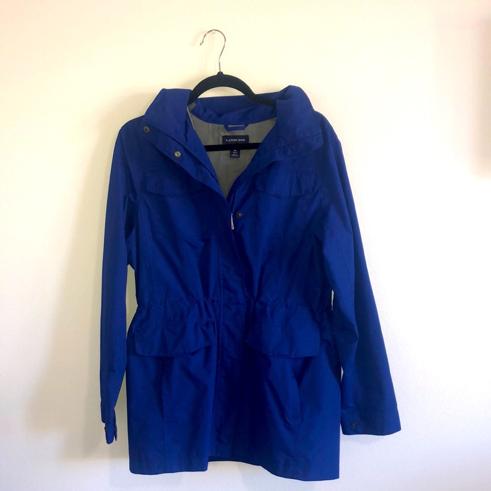 Land’s End Raincoat blue size M